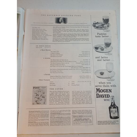 Vintage Saturday Evening Post October 21 1959 Norman Rockwell Family Tree - Picture 5 of 9